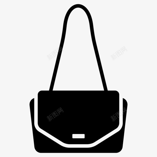 手袋书包背包套装图标svg_新图网 https://ixintu.com 书包 手袋 背包套装 钱包字形矢量图标