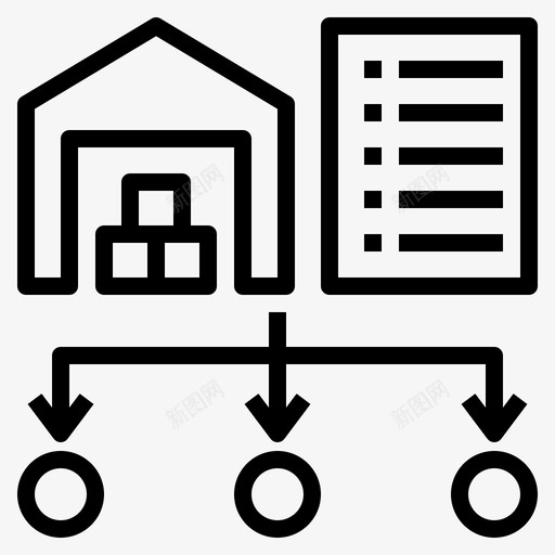 申请配送订单图标svg_新图网 https://ixintu.com 仓库 包裹 流程 申请 订单 配送 采购