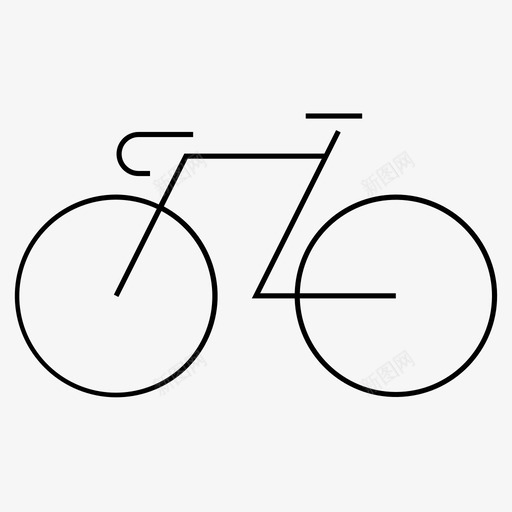 自行车自行车停车场骑车人图标svg_新图网 https://ixintu.com 交通工具 细线 自行车 自行车停车场 骑车人