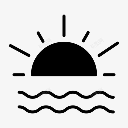 水太阳能量图标svg_新图网 https://ixintu.com 水太阳 能量