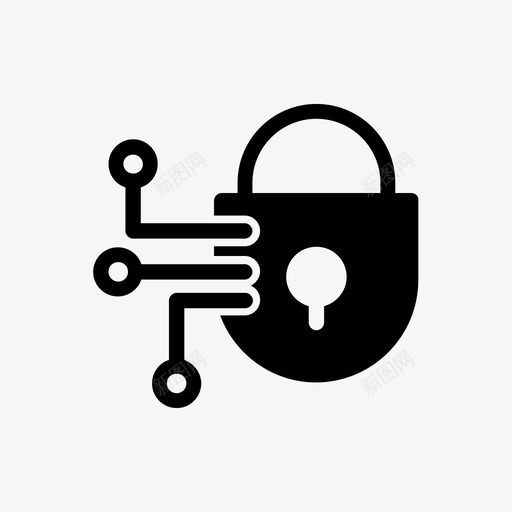锁安全技术雕文3图标svg_新图网 https://ixintu.com 安全 技术 雕文