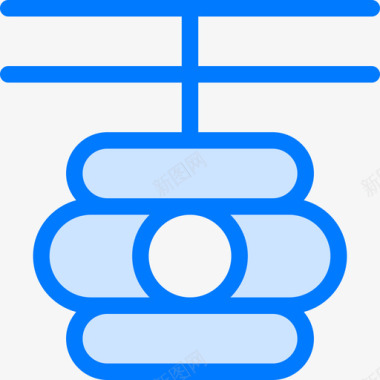 蜂房8号蜂房蓝色图标图标