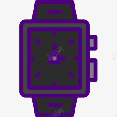 腕表用户界面智能手表4线性颜色图标图标