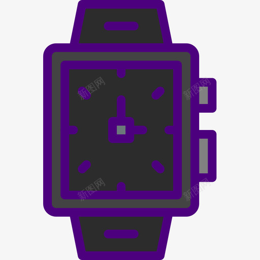 腕表用户界面智能手表4线性颜色图标svg_新图网 https://ixintu.com 手表 智能 用户界面 线性 腕表 颜色