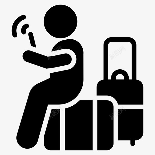 使用手机的旅行者使用手机的人手机成瘾图标svg_新图网 https://ixintu.com 使用手机的人 使用手机的旅行者 在某个地方使用手机的人集合字形图标 手机成瘾 智能手机的使用