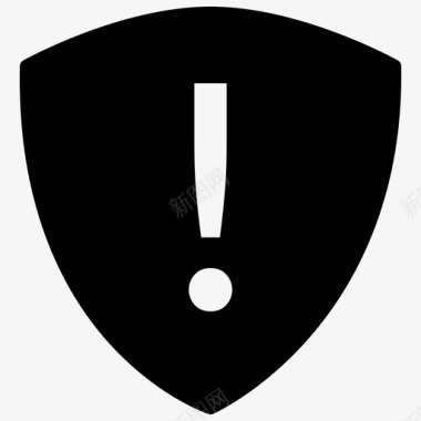 安全警报防护罩安全黑填充图标图标