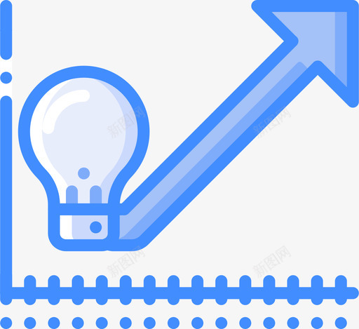 利润增长黑客6蓝色图标svg_新图网 https://ixintu.com 利润 增长 蓝色 黑客