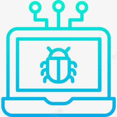 Bug网络安全12梯度图标图标