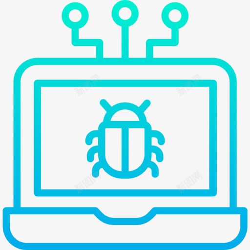 Bug网络安全12梯度图标svg_新图网 https://ixintu.com Bug 梯度 网络安全