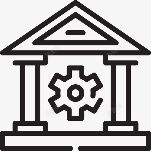银行业fintech15线性图标svg_新图网 https://ixintu.com fintech 线性 银行业