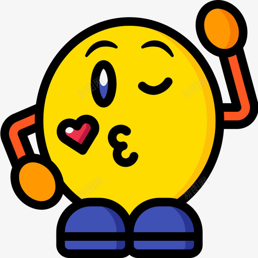 眨眼表情人4线性颜色图标svg_新图网 https://ixintu.com 情人 眨眼 线性 表情 颜色