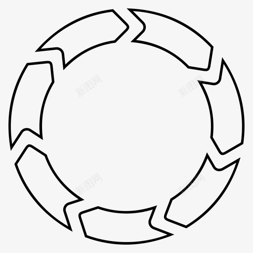 七个圆箭头圆箭头圆形图标svg_新图网 https://ixintu.com 七个 圆形 扁平 箭头 运动 饼图