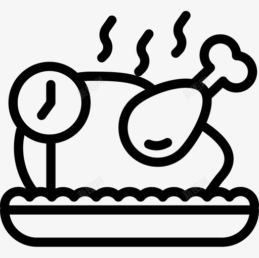 晚餐时间61直系图标svg_新图网 https://ixintu.com 时间 晚餐 直系