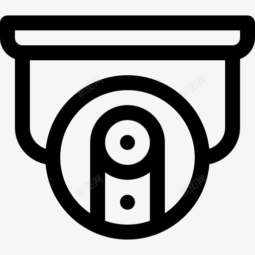 Cctv保护和安全8线性图标svg_新图网 https://ixintu.com Cctv 保护 安全 线性