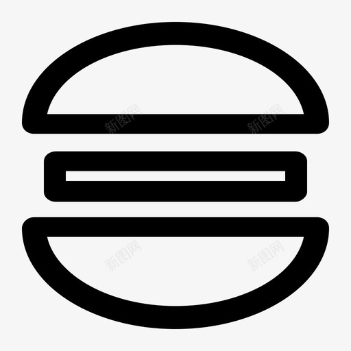 汉堡吃食物图标svg_新图网 https://ixintu.com 垃圾 汉堡 汉堡包 食品 食物
