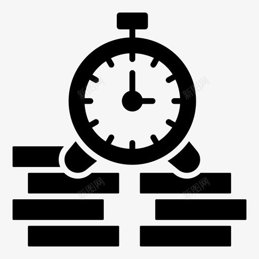 时间就是金钱业务时间效率图标svg_新图网 https://ixintu.com 业务 向量 图标 字形 就是 效率 时间 时间管理 生产力 财务 金钱