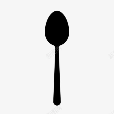 勺子炊具叉子图标图标
