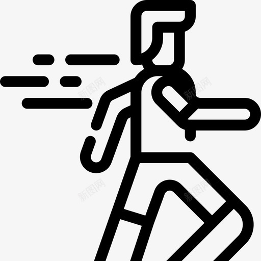 跑步奥运会运动图标svg_新图网 https://ixintu.com 奥运会 跑步 运动