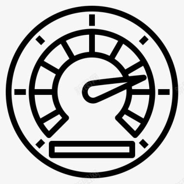 车速表汽车运输图标图标