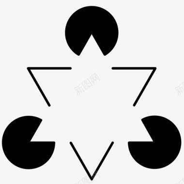 Kanizza三角形形状三角形形状图标图标
