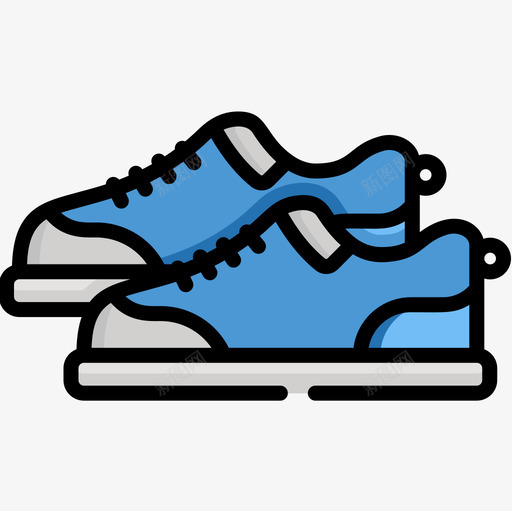 球鞋高尔夫24码线性颜色图标svg_新图网 https://ixintu.com 24码 球鞋 线性 颜色 高尔夫