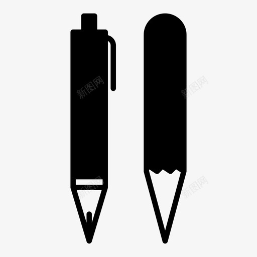 笔迹铅笔签名图标svg_新图网 https://ixintu.com 书写 书法墨汁 教育字形 笔迹 签名 铅笔