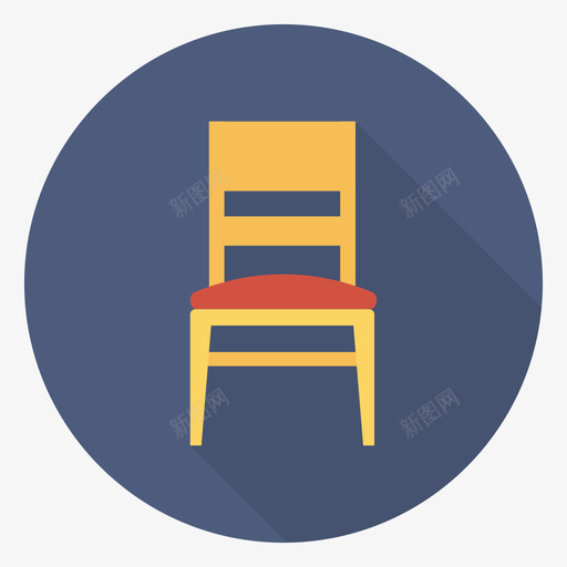 椅子家用设备和电器6圆形图标svg_新图网 https://ixintu.com 圆形 家用 椅子 电器 设备