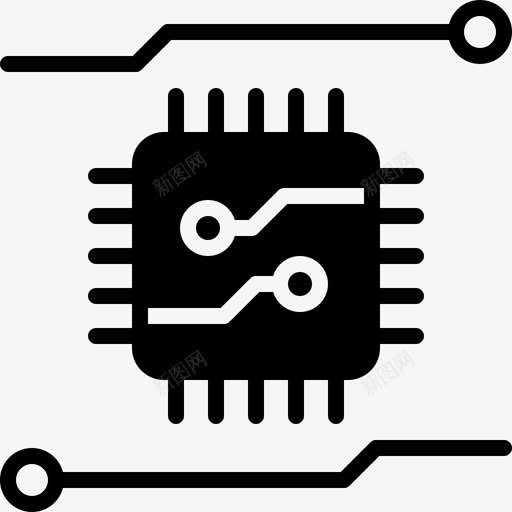芯片数字化电子图标svg_新图网 https://ixintu.com 主板 存储器 数字化 电子 芯片