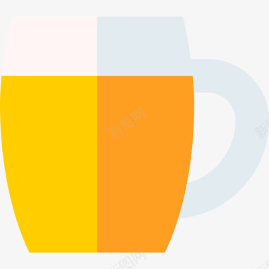 啤酒杯啤酒41平的图标图标