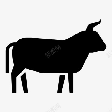 牛牛肉家畜图标图标