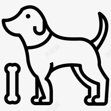 狗宠物动物活体生物宠物动物图标图标