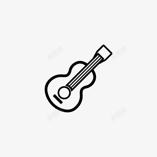 四弦琴古典吉他图标svg_新图网 https://ixintu.com 乐器 古典 吉他 弦琴 音乐