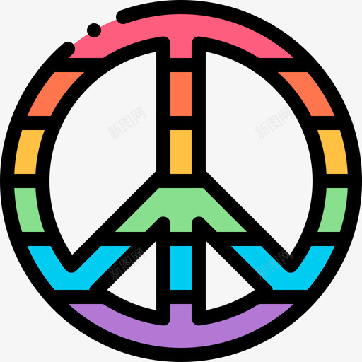和平世界骄傲日11线性颜色图标svg_新图网 https://ixintu.com 世界 和平 线性 颜色 骄傲