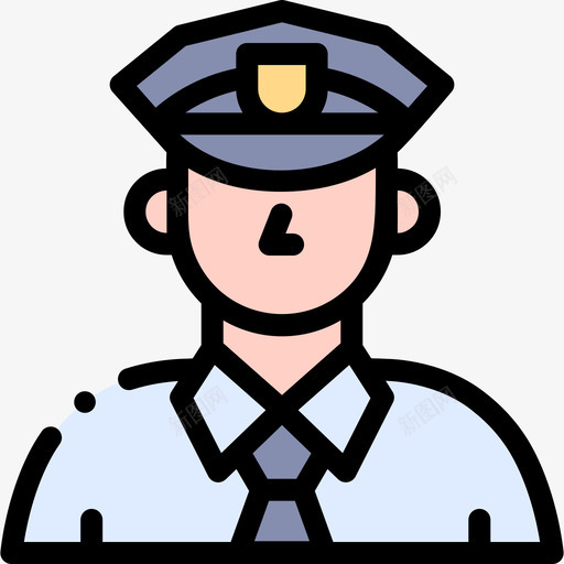 警察法律和司法22线性颜色图标svg_新图网 https://ixintu.com 司法 法律 线性 警察 颜色
