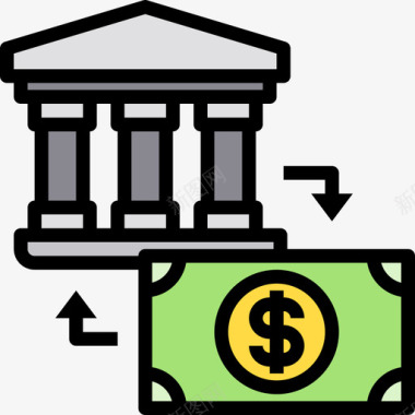 Bankbanking88线性颜色图标图标