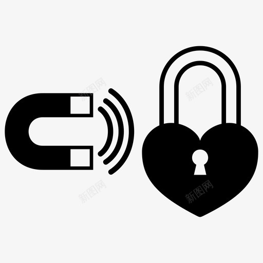 锁保证安全锁定图标svg_新图网 https://ixintu.com 保证 安全 磁性 锁定