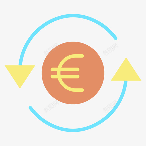 欧元符号货币10持平图标svg_新图网 https://ixintu.com 持平 欧元 符号 货币