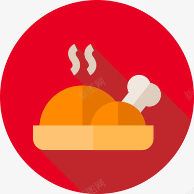 鸡肉亚洲餐厅10平图标图标
