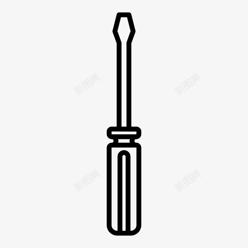螺丝刀制造建造图标svg_新图网 https://ixintu.com 修理 制造 固定 建造 螺丝刀