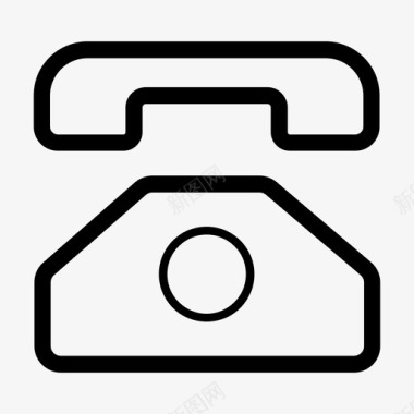 固定电话通信联系人图标图标