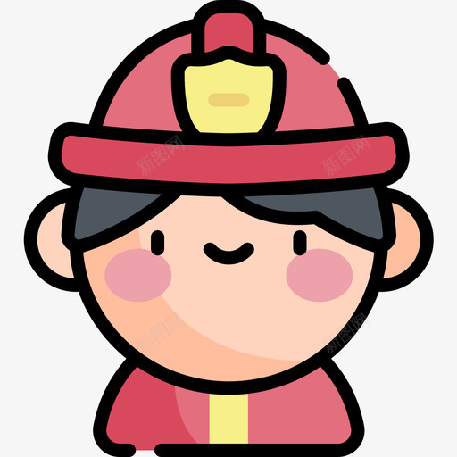 消防员消防员9线性颜色图标svg_新图网 https://ixintu.com 消防员 消防员9 线性颜色