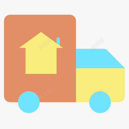 移动卡车房地产175平板图标svg_新图网 https://ixintu.com 卡车 平板 房地产 移动