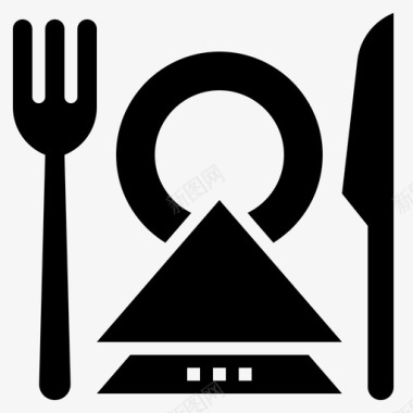 食物咖啡馆晚餐图标图标