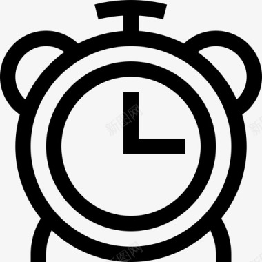 闹钟车速表和时间2线性图标图标
