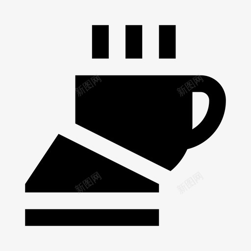早餐咖啡甜点图标svg_新图网 https://ixintu.com 3份 咖啡 固体 早餐 甜点 食品 饮料