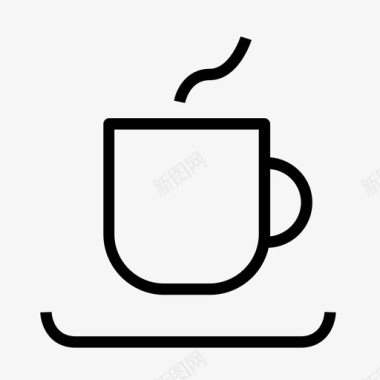 一杯咖啡早餐餐厅图标图标