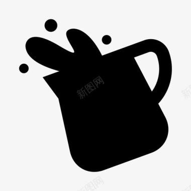 牛奶壶咖啡奶油图标图标