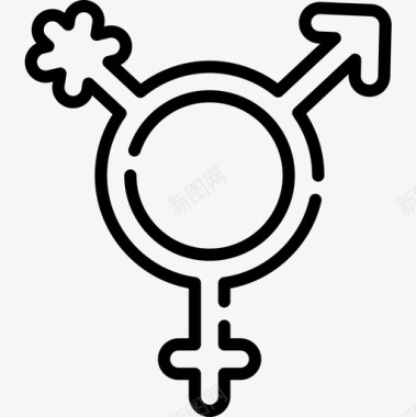 变性性别认同3直系图标图标