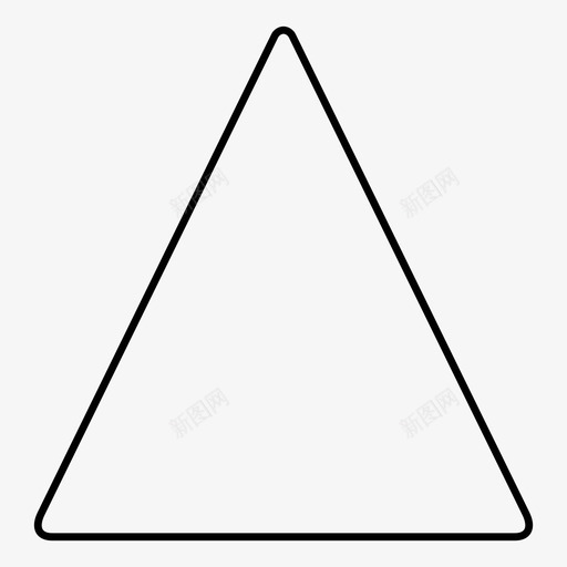 三角形轮廓儿童教育图标svg_新图网 https://ixintu.com 三角形 三角形形状 儿童教育 识别 轮廓
