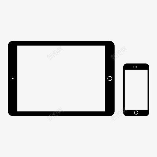 手机苹果ipad图标svg_新图网 https://ixintu.com ipad iphone 平板电脑 手机 硬件 苹果
